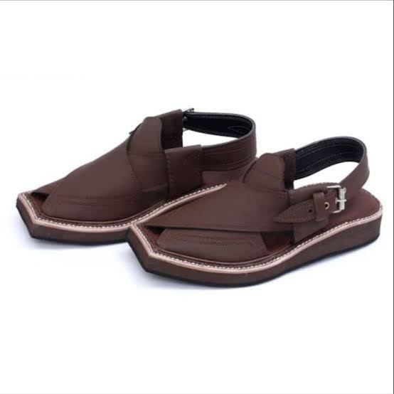 Brown Peshawari Handmade Kaptan Chappal